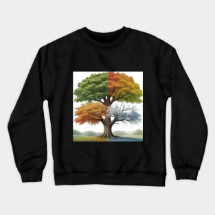 tree of four seasons Crewneck Sweatshirt